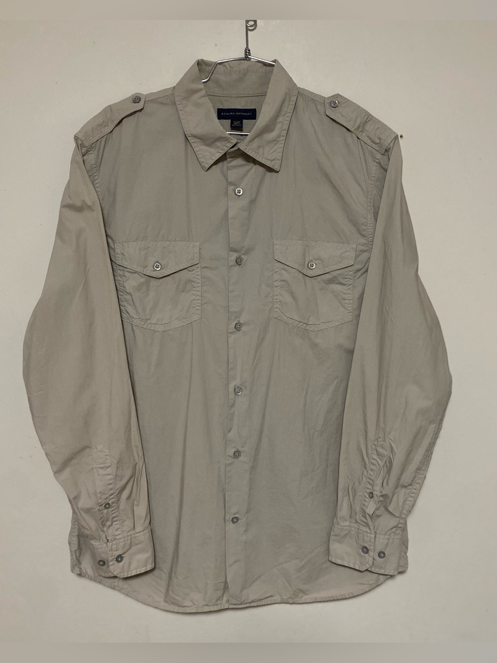 Banana Republic Men's Military-Style Field Shirt Jacket - Khaki